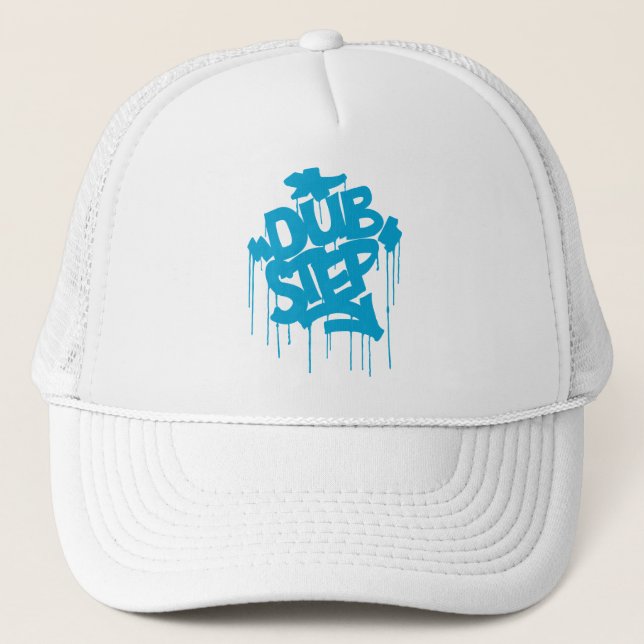 Dubstep FatCap Himmel-Blau Truckerkappe (Vorderseite)