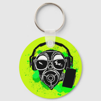 Dubstep Gasmaske Schlüsselanhänger