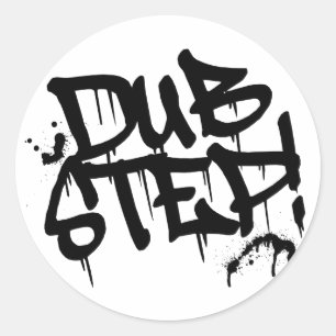 Dubstep Graffiti Style Runder Aufkleber