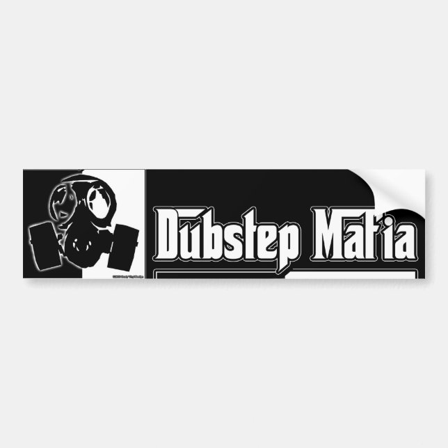 DUBSTEP Mafia-Tollpatsch-Schrittmusik Dubstep Autoaufkleber (Vorne)