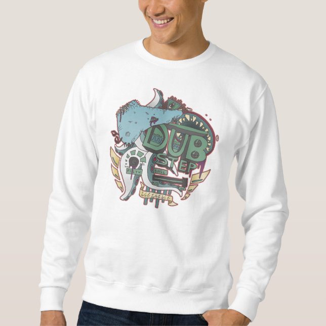 DUBSTEP MONSTER-PULLOVER SWEATSHIRT (Vorderseite)