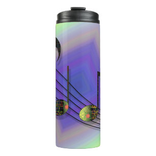 Dubstep-Noten-Thermal-Tumbler Thermosbecher