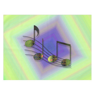 Dubstep-Noten-Tischdecke Tischdecke