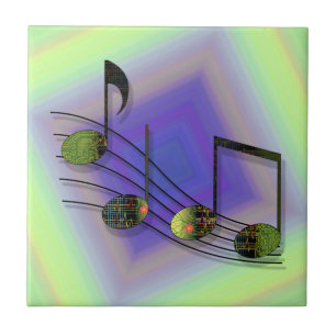 Dubstep Notes Tile Fliese