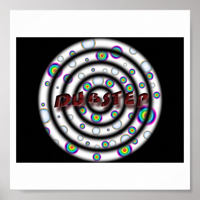 DUBSTEP psychedelic Poster (Vorne)