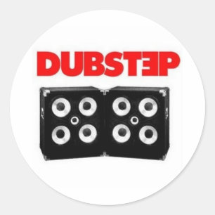 Dubstep Runder Aufkleber