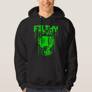 Dubstep schmutzige Gasmaske Hoodie