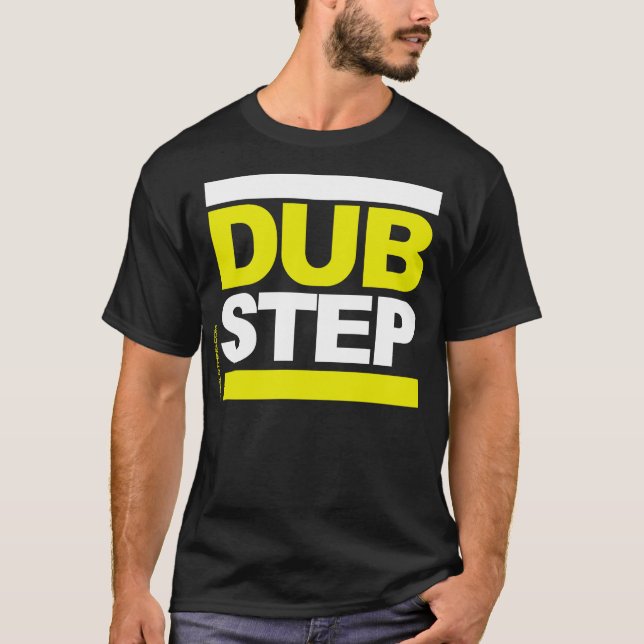 Dubstep weiß/Gelb T-Shirt (Vorderseite)