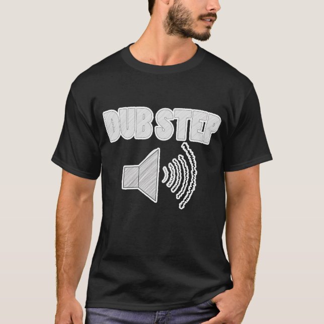Dubstep Wobble (Schwarzes) T-Shirt (Vorderseite)