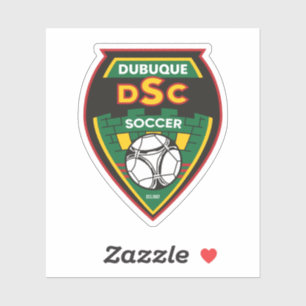 Dubuque Fußballclub-Aufkleber Aufkleber