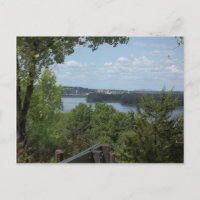 Dubuque Iowa vom Fluss Mississipi