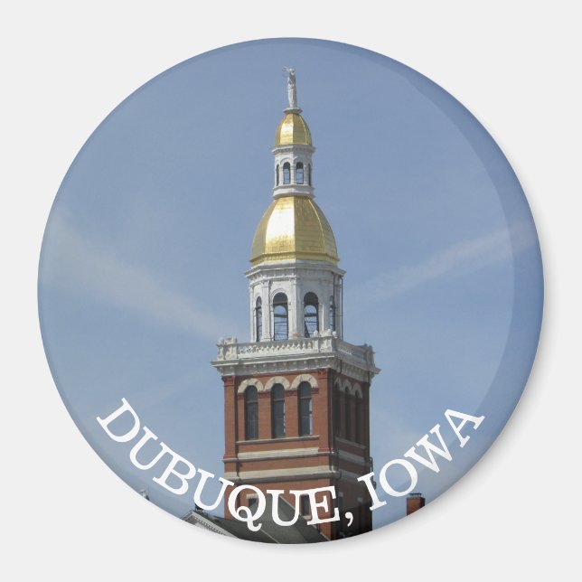 Dubuque. Magnet souvenir Iowa (Devant)