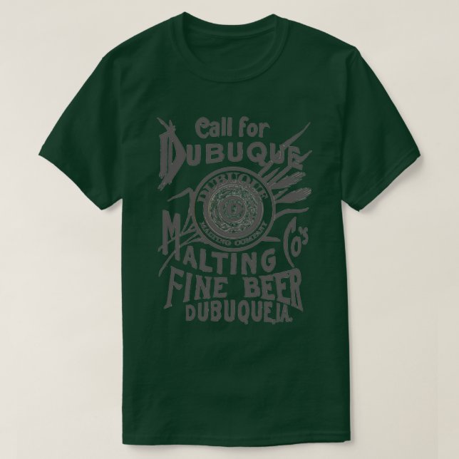 Dubuque Malting Cox27s Fine Beer Dubuque Iowa T T-Shirt (Design vorne)