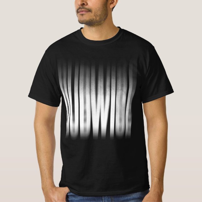 Dubwise Blurred Effect Typografy Reggae T-Shirt (Vorderseite)