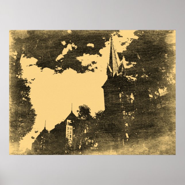 Duc Ba Church - Vintage Poster (Vorne)
