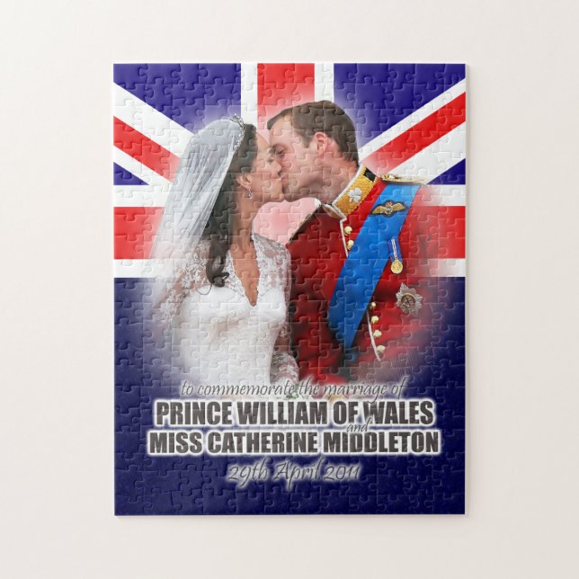 Duc et duchesse de puzzle de mariage de Cambridge (Vertical)