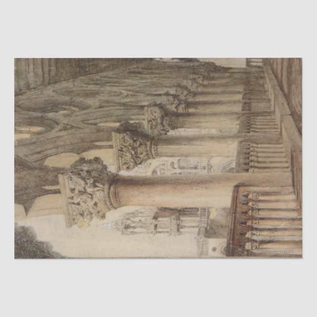 Ducal Palace (von John Ruskin) Seidenpapier (Vorderseite)