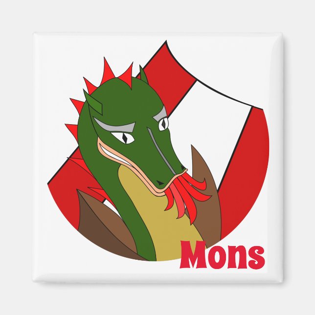 Ducasse Mons - Doudou - Souvenir aus Belgien Magnet (Vorne)