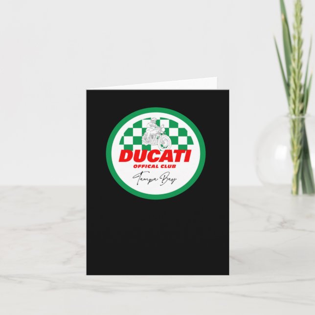 Ducati-Logo-Aufkleber5 Karte (Vorderseite)