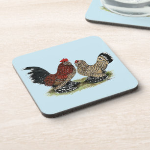 D'Uccle Bantams: Mille Fleur Getränkeuntersetzer