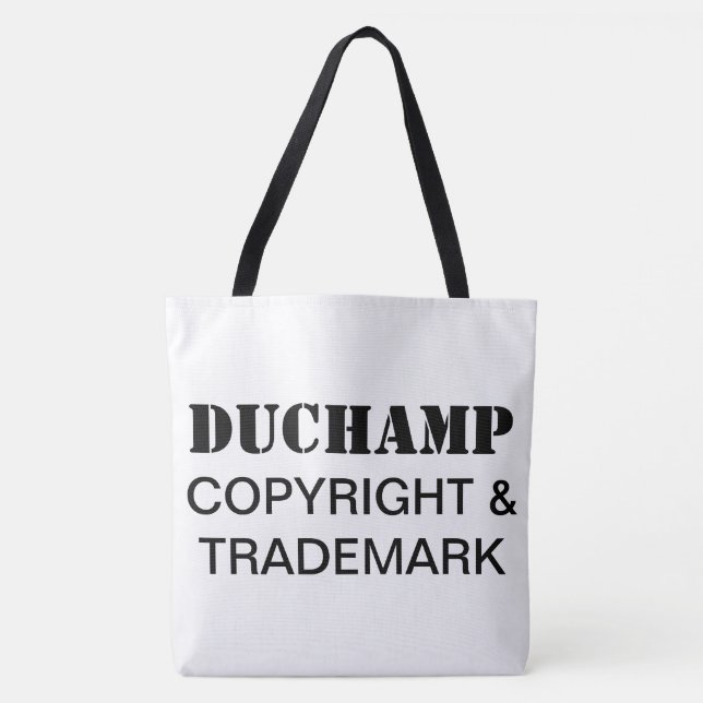 Duchamp, Copyright & Marken Tote Bag Tasche (Vorderseite)