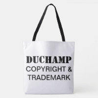 Duchamp, Copyright & Sac fourre-tout de marques