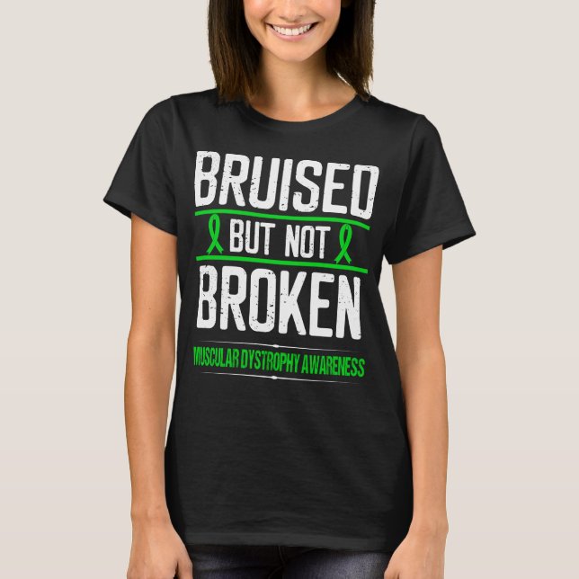 Duchenne Muskeldystrophie Bewusstsein Bruchstelle T-Shirt (Vorderseite)