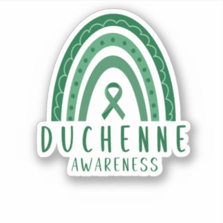 Duchenne Muskuläre Dystrophie DMD Regenbogen Ribbo Aufkleber