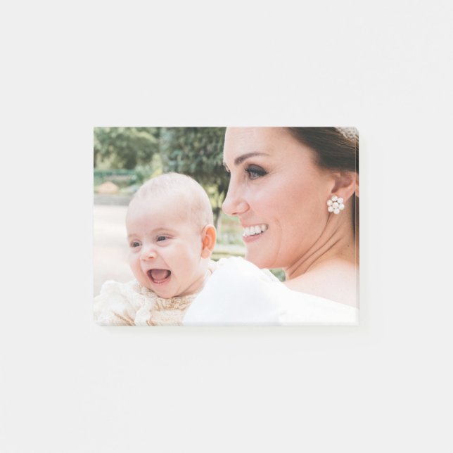 Duchess Kate und Prinz Louis Post-it Klebezettel (Vorderseite)