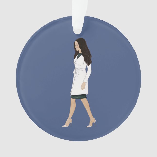 Duchess Meghan Sussex Royal Verlobung 2017 Ornament (Vorderseite)