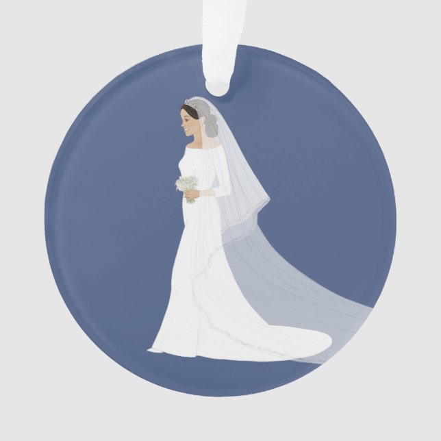 Duchess Meghan Sussex Royal Wedding 2018 Ornament (Vorderseite)
