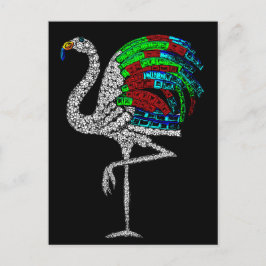Duchess von Windsor Flamingo Brooch Postkarte