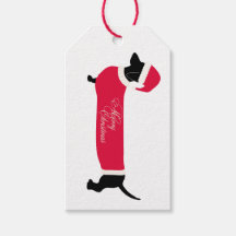 DUCHSHUND TRAGEN WEIHNACHTSMANNMÜTZE CHRISTMAS GIF