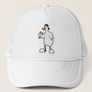 Duck als Handwerker mit Tool & Cap Truckerkappe