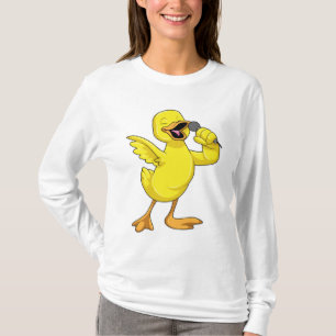 Duck als Sänger mit Mikrofon T-Shirt