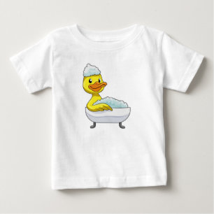 Duck am Baden mit Badewanne & Schaumbad Baby T-shirt