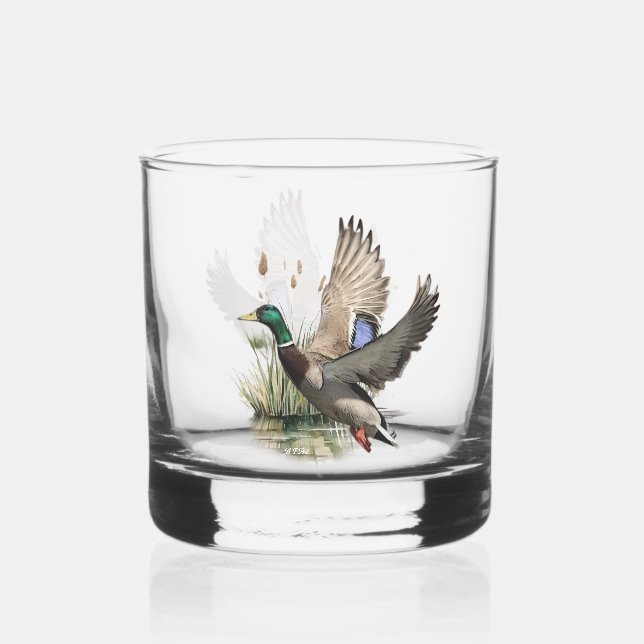 Duck ,Art Whiskyglas (Vorderseite)