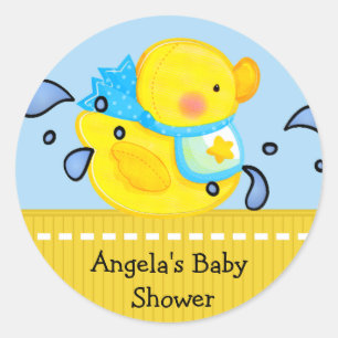 Duck Baby Showaufkleber Runder Aufkleber