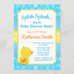 Duck Baby Shower Einladung Baby Duck Boy