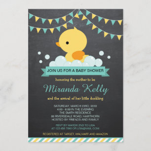 Duck Baby Shower Einladung / Gummi Duck Einladung