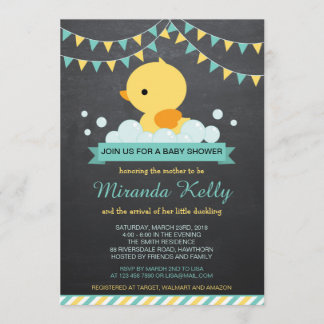 Duck Baby Shower Einladung / Gummi Duck Einladung