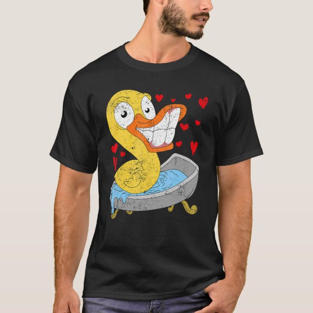 Duck Bath Toy Duckling Duckie Rubber Duck T-Shirt (Vorderseite)