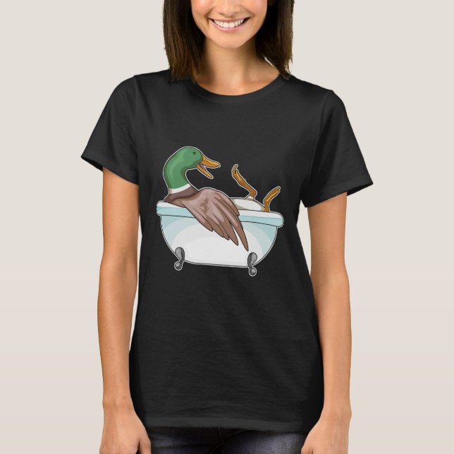 Duck Bathe Bathtub T-Shirt (Vorderseite)