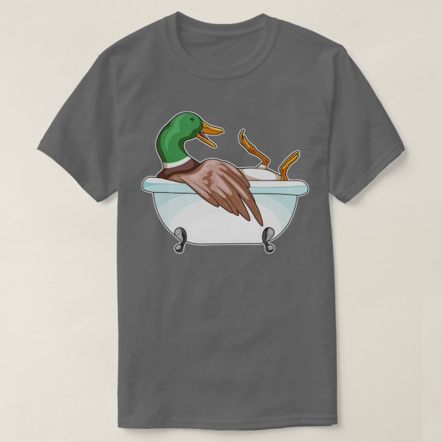 Duck Bathe Bathtub T-Shirt (Design vorne)