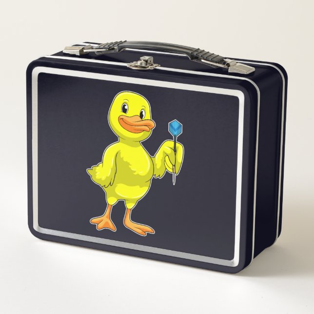 Duck bei Darts mit Dart Metall Brotdose (Vorderseite)