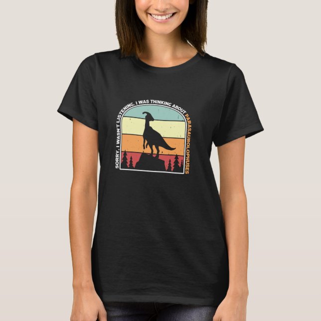 Duck Billed Dinosaur Lover Paleontologe Parasaur T-Shirt (Vorderseite)