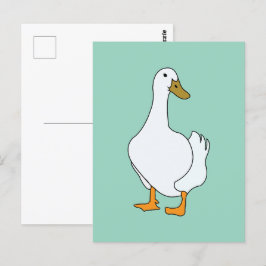 Duck Bird White Duck Postkarte