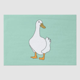 Duck Bird White Duck Seidenpapier