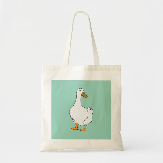 Duck Bird White Duck Tragetasche (Vorne)