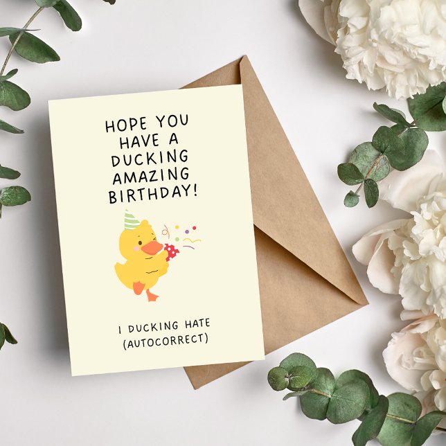Duck Birthday Card Feiertagskarte (Von Creator hochgeladen)